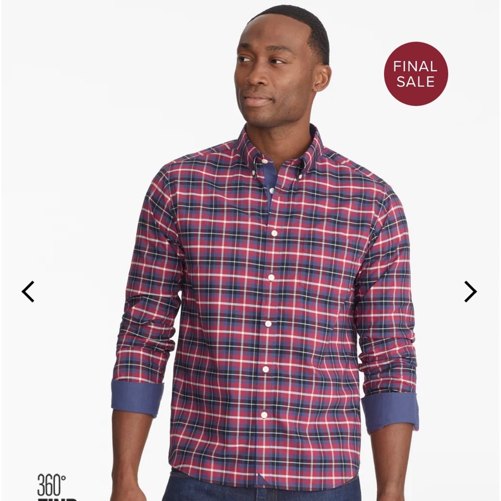 Brand new UNTUCKit, wrinkle, free plaid shirt